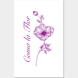 Como la flor - Large flower design Posters and Art